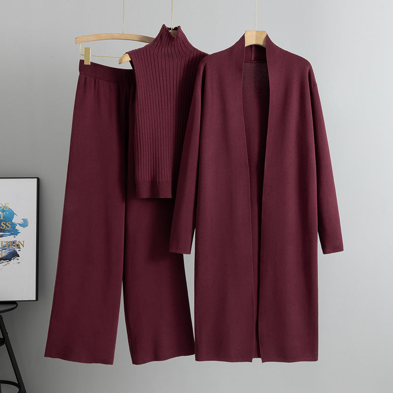 Trzyczęściowy komplet dzianinowy Comfortable Luxe