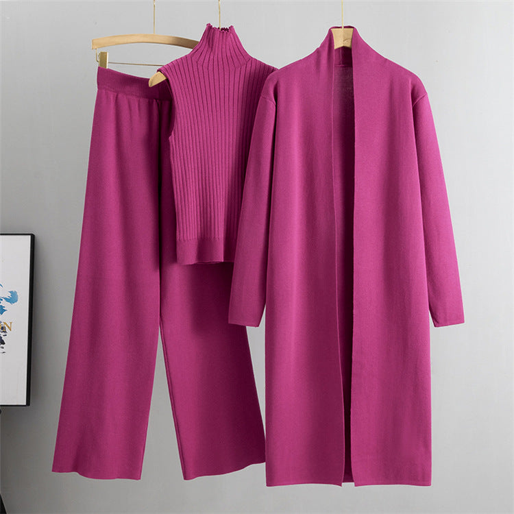 Trzyczęściowy komplet dzianinowy Comfortable Luxe