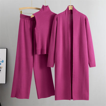 Trzyczęściowy komplet dzianinowy Comfortable Luxe