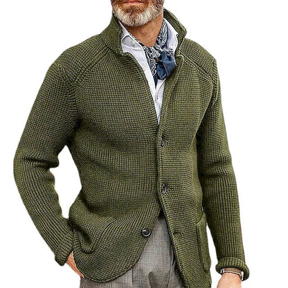 Modny Męski Sweter Dzianinowy