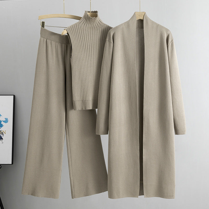 Trzyczęściowy komplet dzianinowy Comfortable Luxe