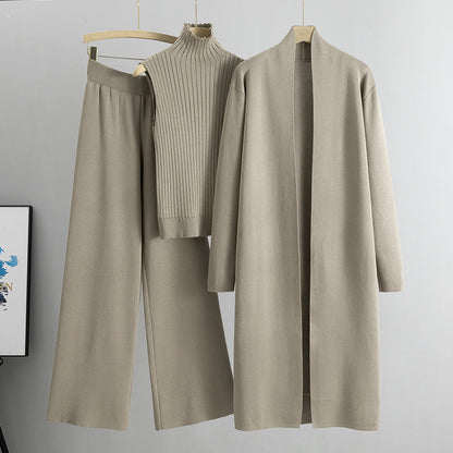 Trzyczęściowy komplet dzianinowy Comfortable Luxe