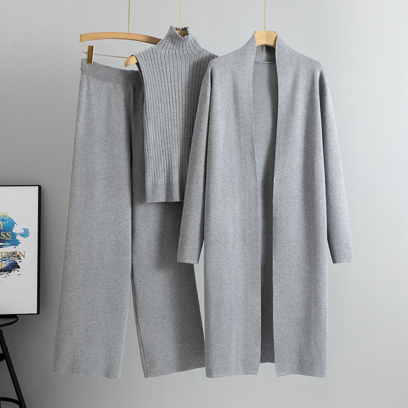 Trzyczęściowy komplet dzianinowy Comfortable Luxe