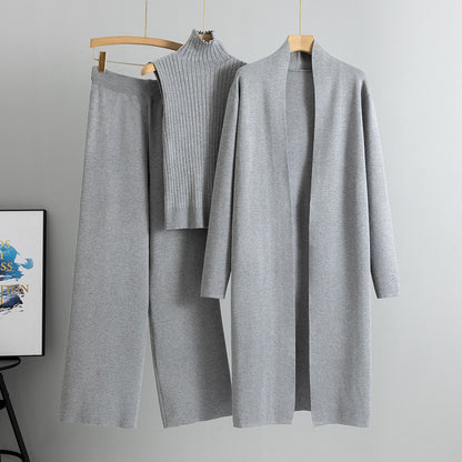 Trzyczęściowy komplet dzianinowy Comfortable Luxe