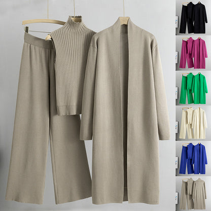 Trzyczęściowy komplet dzianinowy Comfortable Luxe