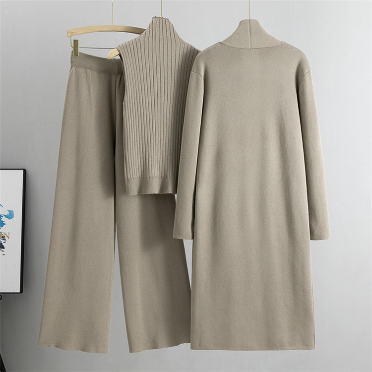 Trzyczęściowy komplet dzianinowy Comfortable Luxe