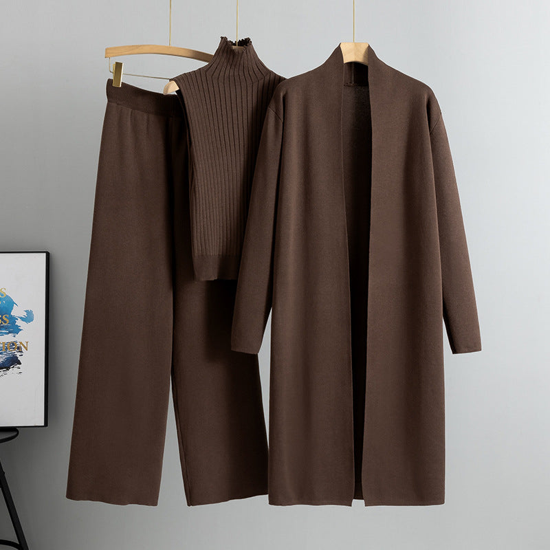 Trzyczęściowy komplet dzianinowy Comfortable Luxe