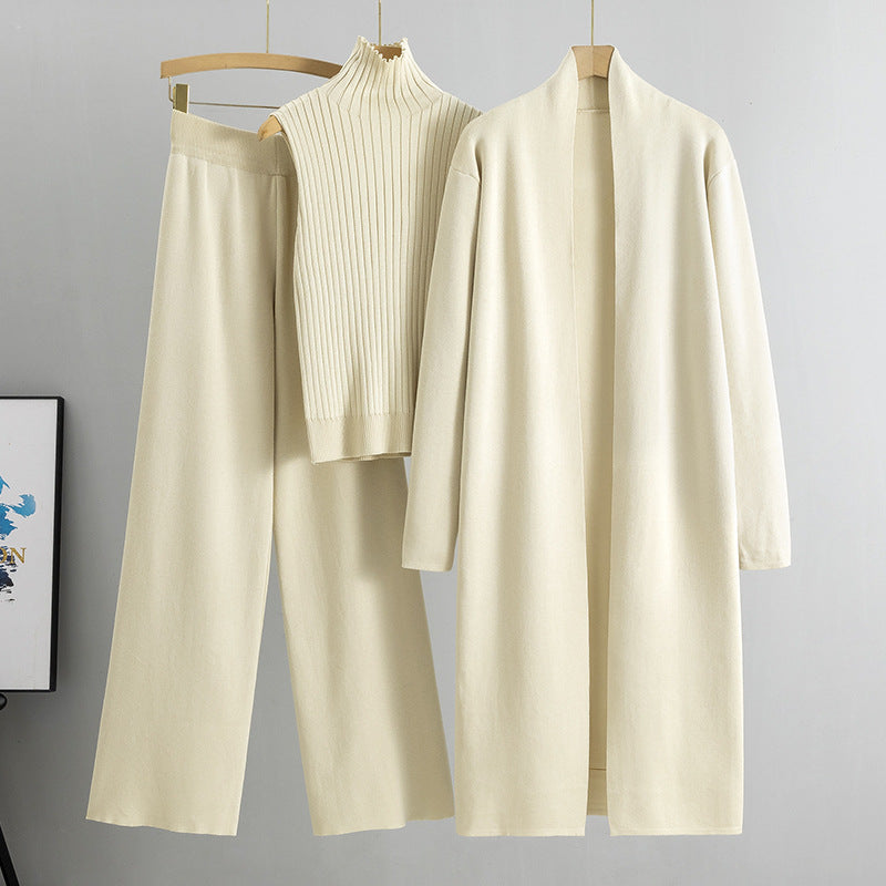Trzyczęściowy komplet dzianinowy Comfortable Luxe