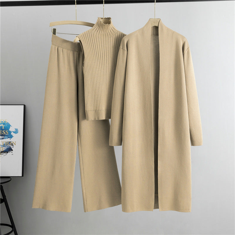 Trzyczęściowy komplet dzianinowy Comfortable Luxe